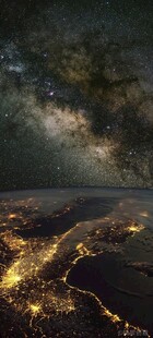 夜空下的璀璨城市景观