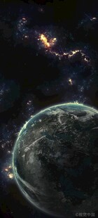 浩瀚宇宙中的星球景观