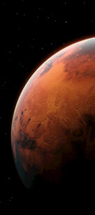 红色星球火星特写