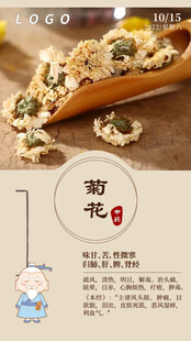 中医中药问早 早安 菊花