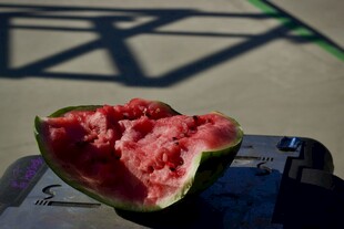 夏日美味西瓜特写