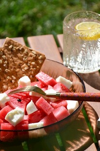 夏日清凉甜点与饮品组合