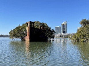 悉尼水域中的独特建筑景观