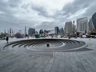 悉尼城市广场的开阔景观