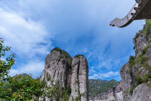 雁荡山壮丽奇峰景观