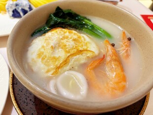 鲜虾鸡蛋汤面