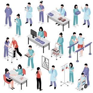 医疗场景中的医护人员活动