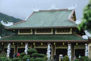 中式传统建筑庙宇景观