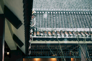 中式古建筑屋檐细节