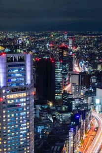 繁华都市璀璨夜景