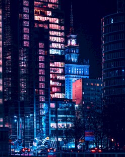 都市璀璨夜景
