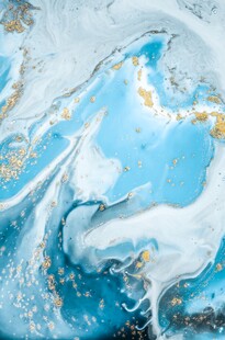 梦幻蓝白流体艺术纹理