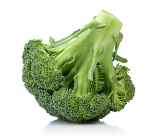 一颗新鲜的西兰花