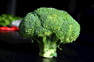 新鲜西兰花特写