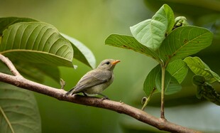 枝头小鸟