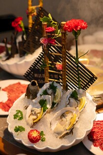 精致海鲜拼盘美食摆盘