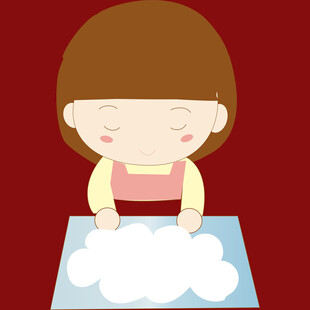 女孩专注搓洗衣物