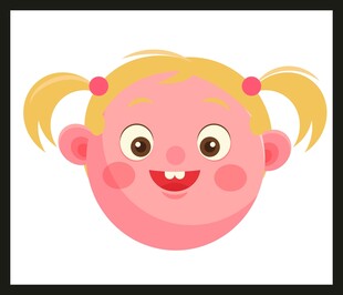 可爱双马尾小女孩头像