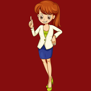时尚红发女孩优雅姿态
