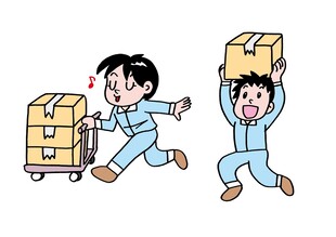 送货员卡通