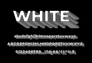 英文字母数字设计