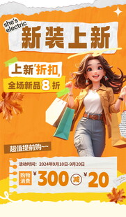 服装店海报