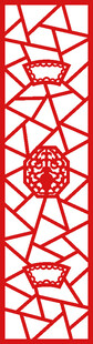 红色几何图案装饰纹理