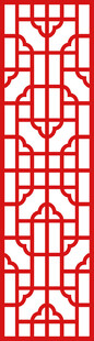 中式几何镂空花纹图案