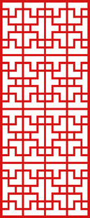 红色几何图案中式纹理背景