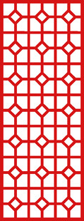 红色几何图案中式纹理