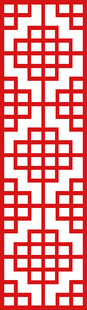 中式红白色几何图案纹理