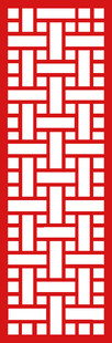 中式红色几何花纹图案