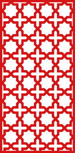 红色几何图案装饰纹理