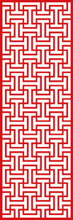 中式红色几何花纹图案