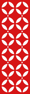 红色几何图案重复纹理