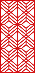中式红色几何图案纹理