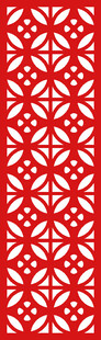 红色几何图案中式纹理