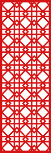 红色几何图案中式纹理
