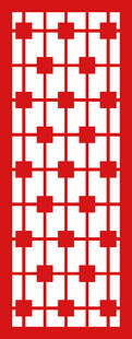 红色几何图案装饰纹理