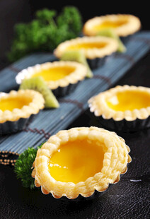 美味蛋挞整齐排列