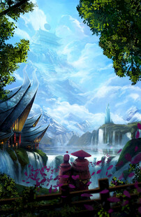 奇幻山水景观梦幻仙境