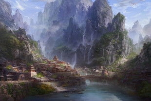 奇幻山水间的隐秘村落
