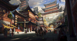 CG原画场景建筑风景