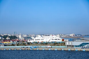 海滨城市港口风光