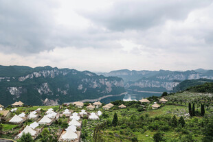 山间果蔬种植美景