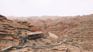 壮丽的荒漠峡谷景观