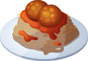 美味肉丸意面