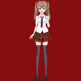 可爱日系校服风动漫少女