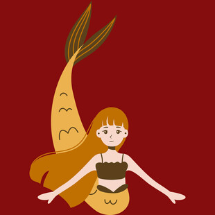 萝卜造型的奇幻女孩形象