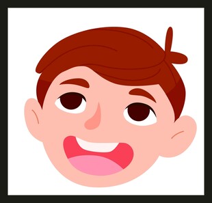 微笑小男孩头像